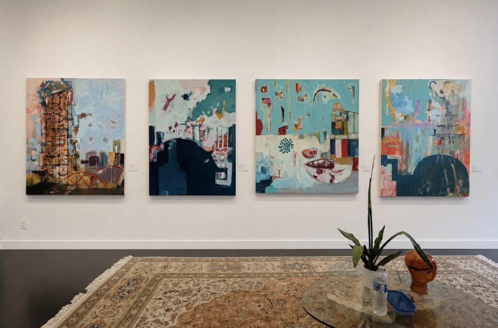 Canvas Paintings in Joe Tully Huddersfield Studio