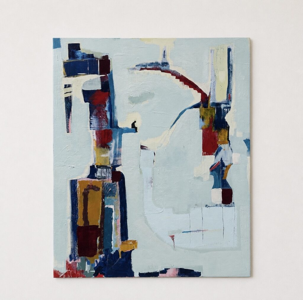 Canvas painting by Huddersfield based contemporary artist Joe Tully